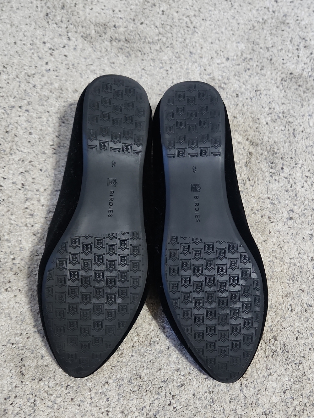 Birdies Starling Velvet Black Flats Smoking Slippers/Flats Size 8 - Picture 10 of 12